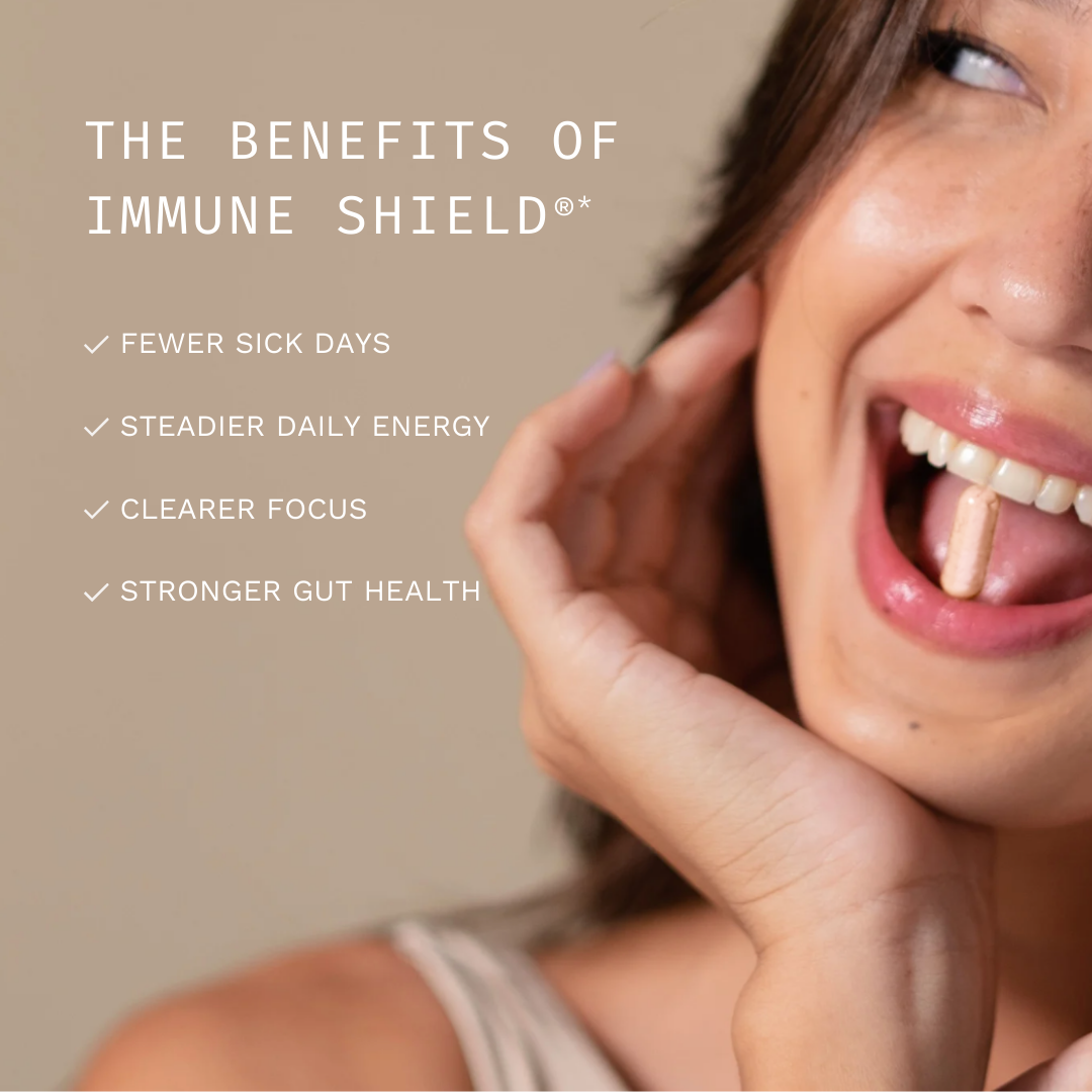 IMMUNE SHIELD Lactoferrin + Vitamin C Supplement