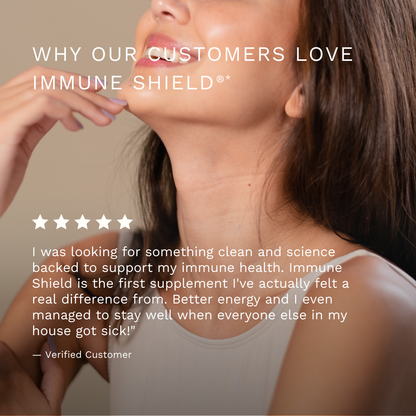 IMMUNE SHIELD Lactoferrin + Vitamin C Supplement